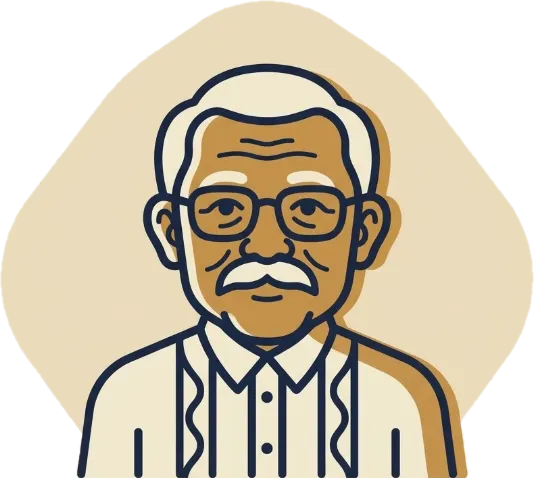 Illustration of "lolo" (grandfather)