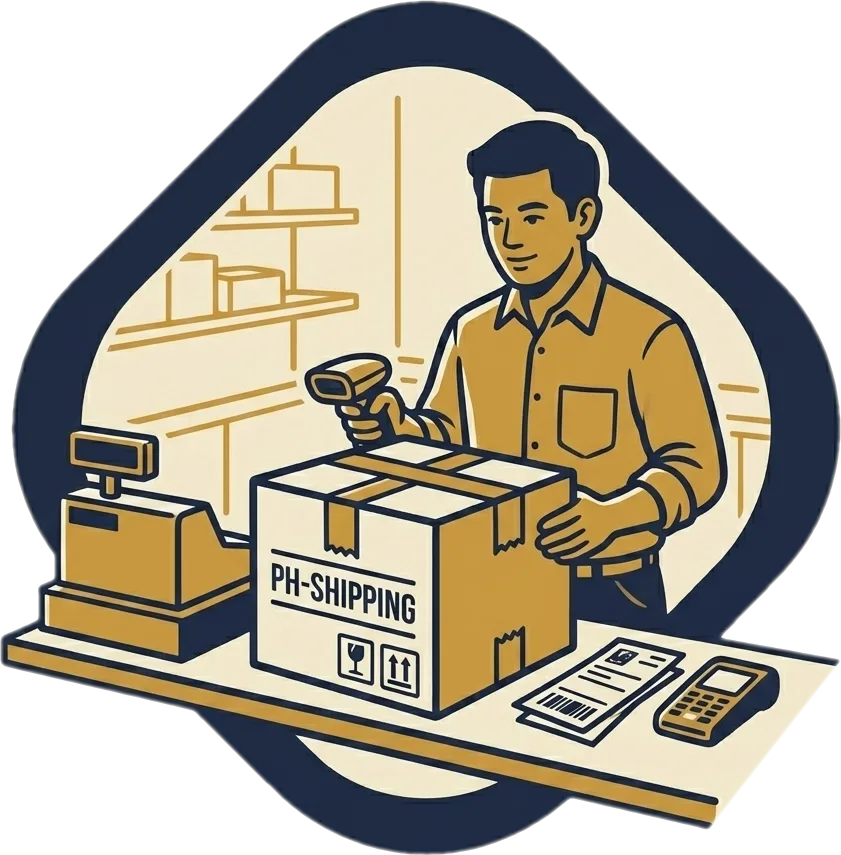 Illustration of "magpadala" (to send or have delivered)