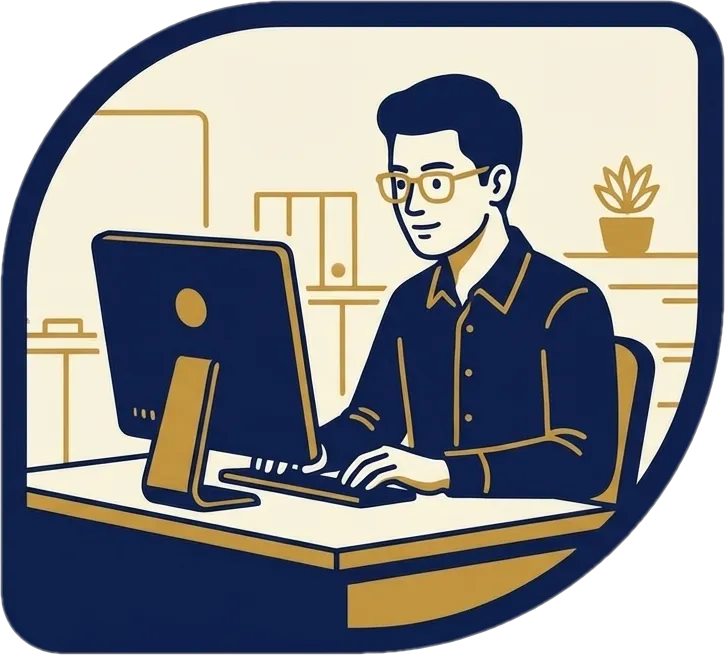 Illustration of "magtrabaho" (to work)
