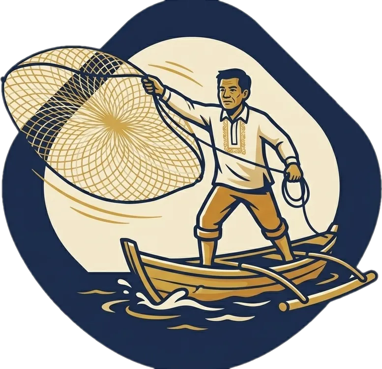 Illustration of "mangingisda" (fisherman)
