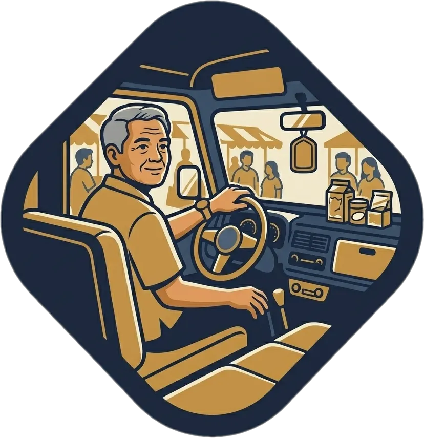 Illustration of "manong" (elderly man; older brother (honorific))