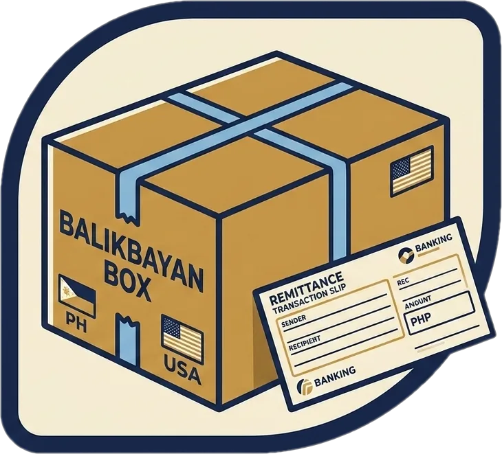 Illustration of "padala" (sent item or remittance)