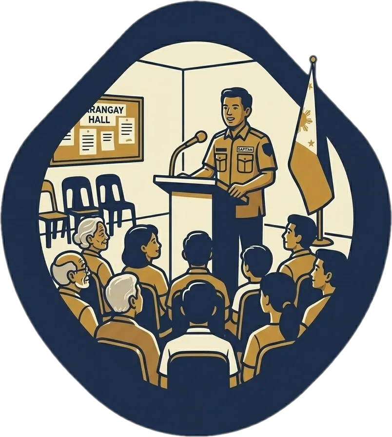 Illustration of "pamumuno" (leadership)