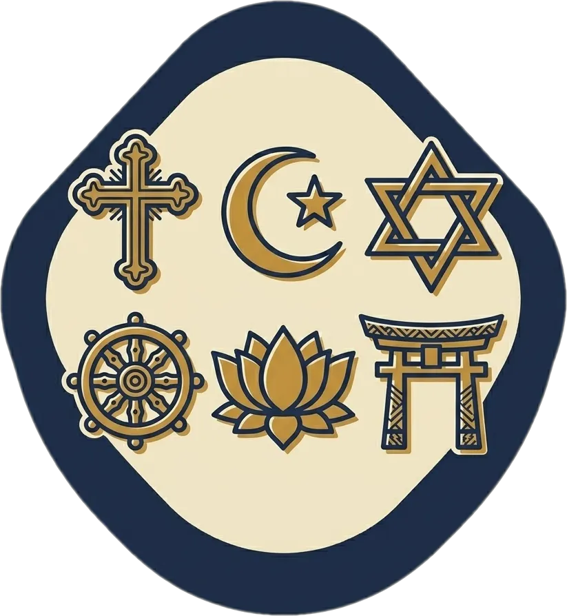 Illustration of the root word "relihiyon" (religion)