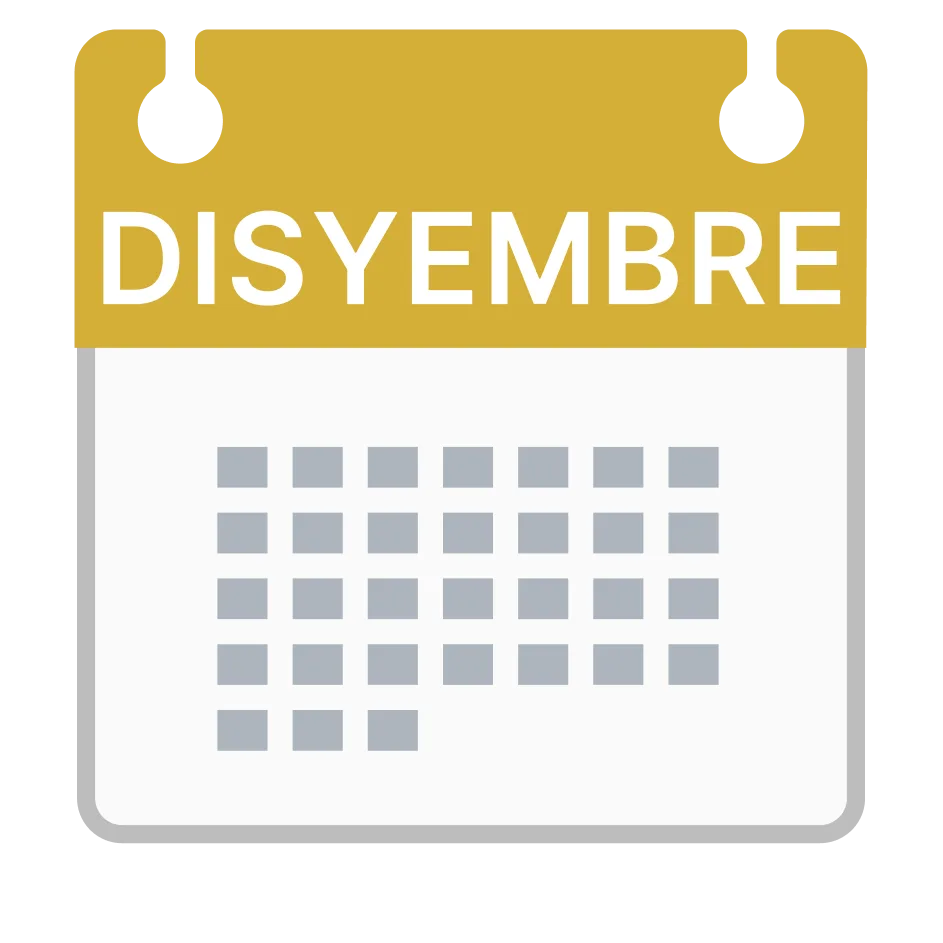 Illustration of the root word "Disyembre" (December)