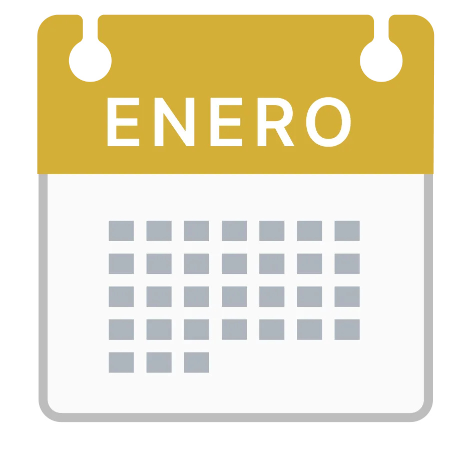 Illustration of the root word "Enero" (January)