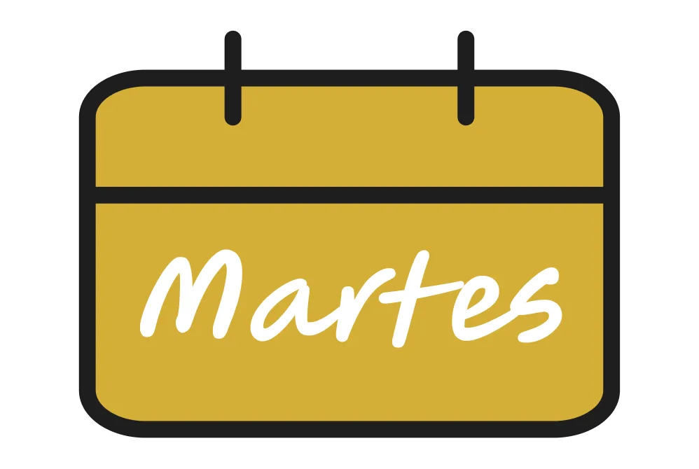 Illustration of "Martes" (Tuesday)