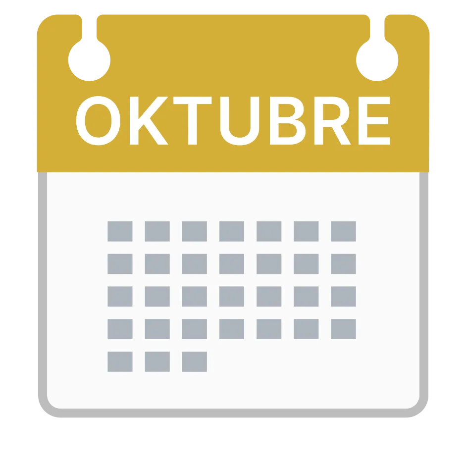 Illustration of "Oktubre" (October)