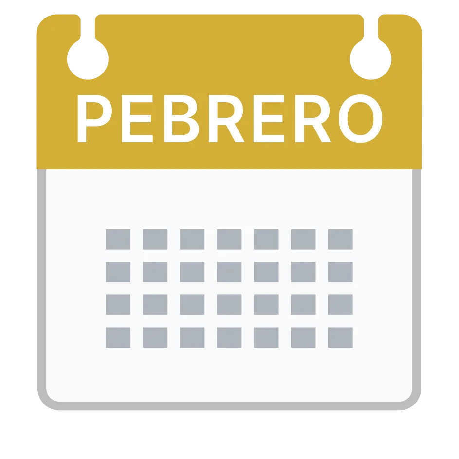 Illustration of the root word "Pebrero" (February)