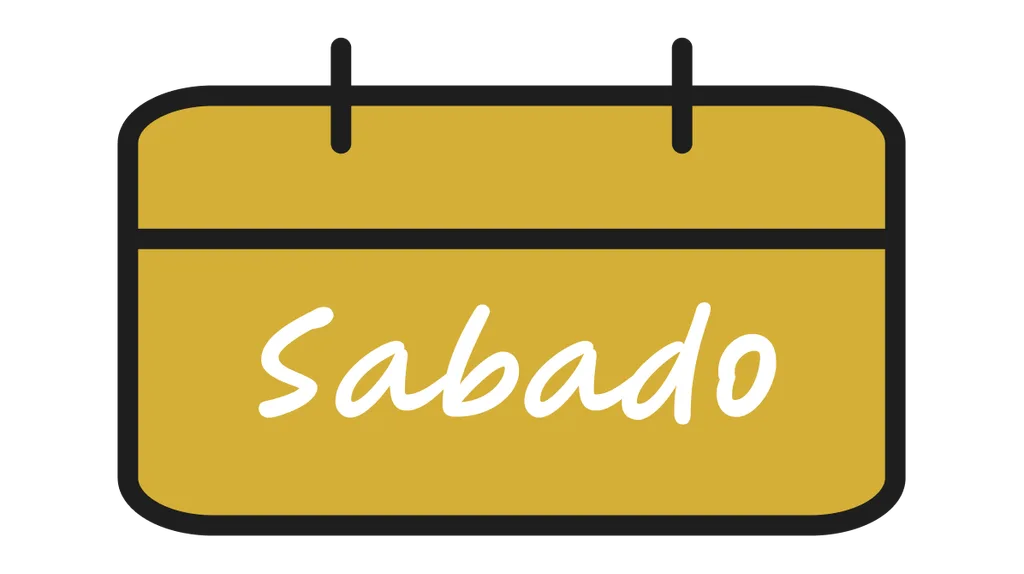 Illustration of the root word "Sabado" (Saturday)
