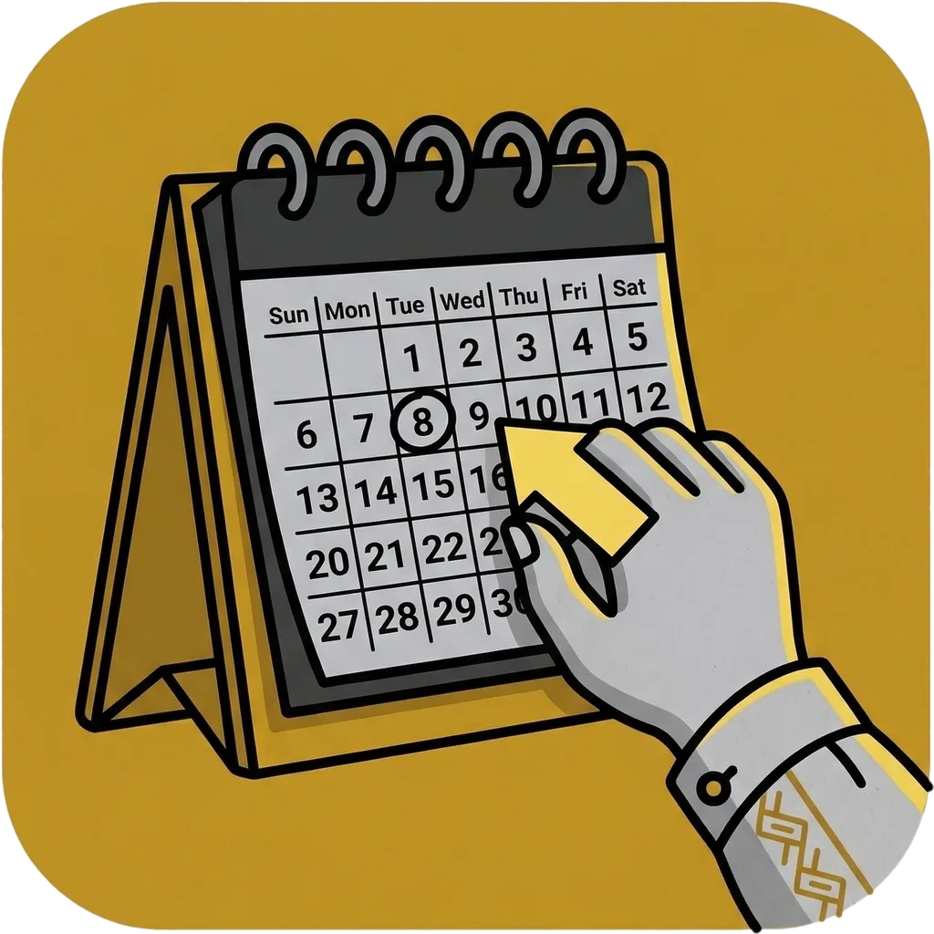 Illustration of "bukas" (tomorrow)