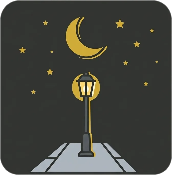 Illustration of the root word "gabi" (night; evening)