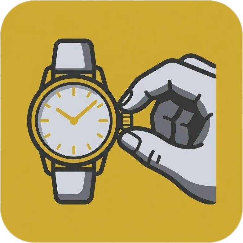 Illustration of "oras" (hour; time)