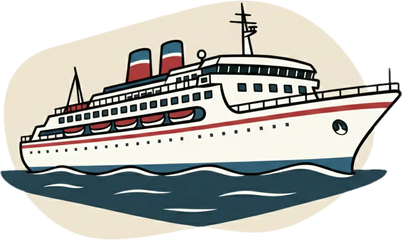 Illustration of the root word "barko" (ship)