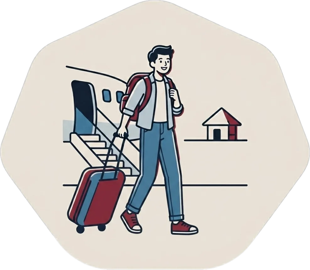 Illustration of "bumalik" (to return)
