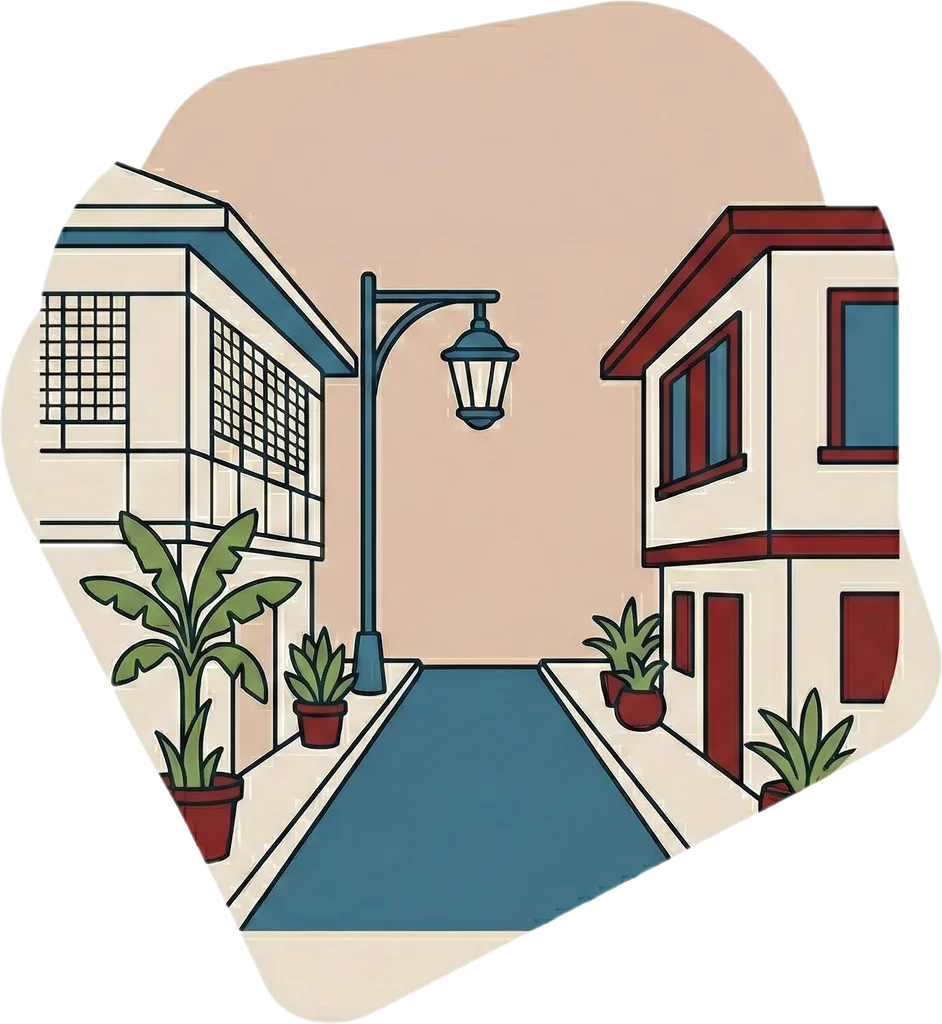 Illustration of "kalye" (street)