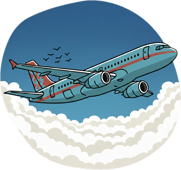 Illustration of "lumipad" (to fly)