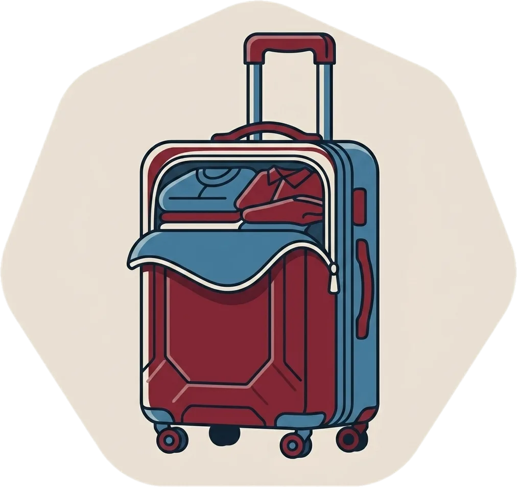 Illustration of "maleta" (suitcase)