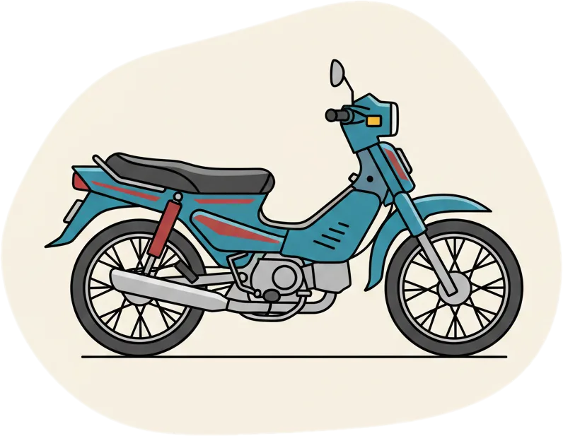 Illustration of "motorsiklo" (motorcycle)