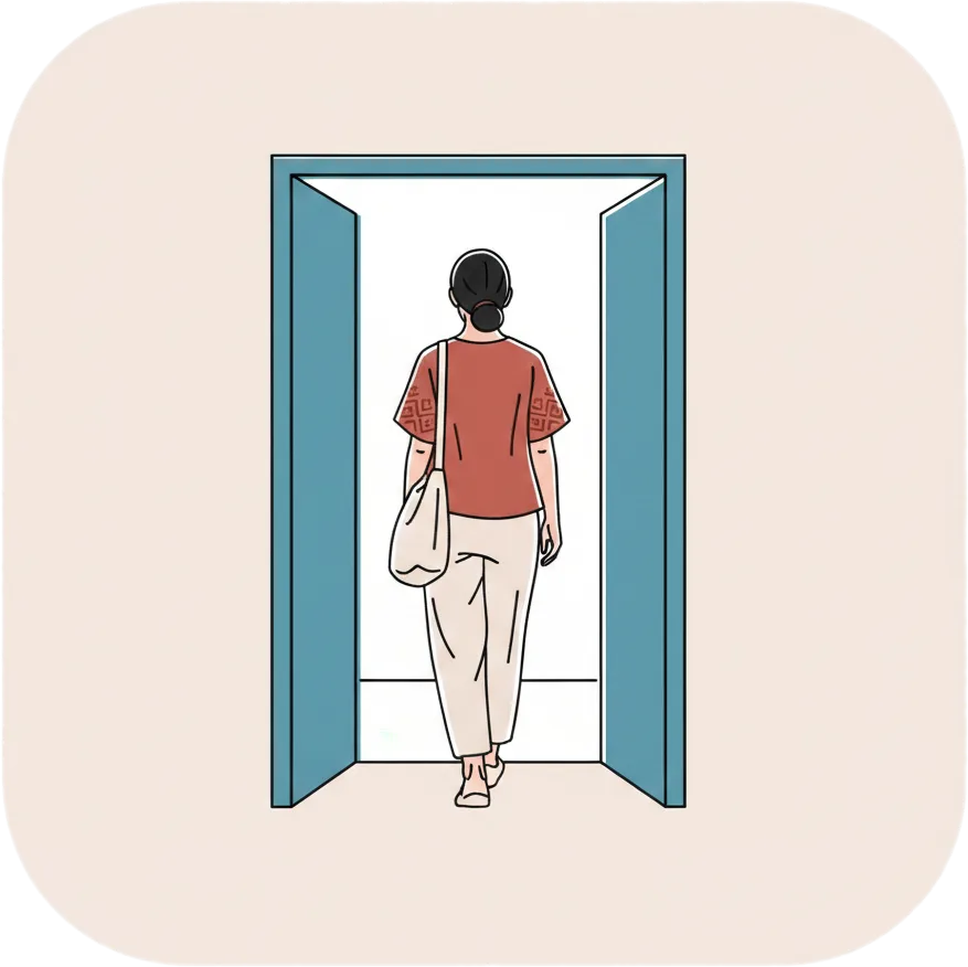Illustration of "pumunta" (to go)